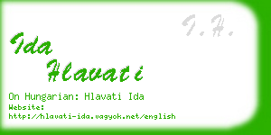 ida hlavati business card